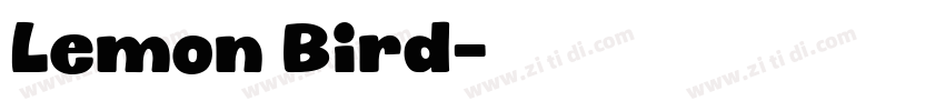 Lemon Bird字体转换